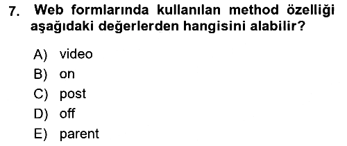 Web Tabanlı Kodlama 2022-2023 Dönem Sonu Sınavı - 7. soru