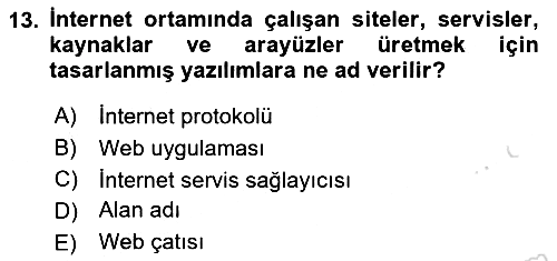 Web Tabanlı Kodlama 2025-2026 Dönem Sonu Sınavı - 13. soru