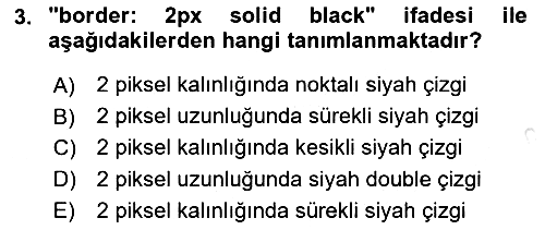 Web Tabanlı Kodlama 2021-2022 Yaz Okulu Sınavı - 3. soru