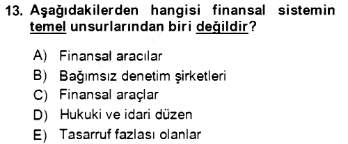 Bürolarda Temel Kavramlar 2018-2019 Ara Sınav - 13. soru