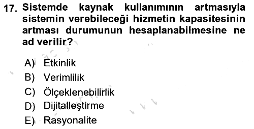 Dosyalama Arşivleme 2020-2021 Yaz Okulu Sınavı - 17. soru
