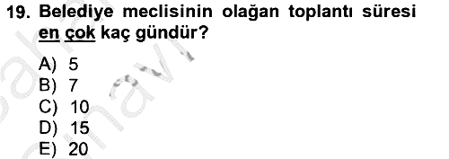 Kamu Özel Kesim Yapısı Ve İlişkileri 2012-2013 Ara Sınav - 19. soru
