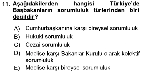 Kamu Özel Kesim Yapısı Ve İlişkileri 2017-2018 Ara Sınav - 11. soru
