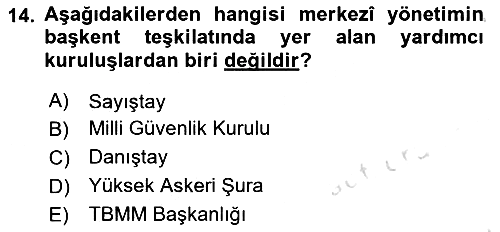 Kamu Özel Kesim Yapısı Ve İlişkileri 2024-2025 Ara Sınav - 14. soru