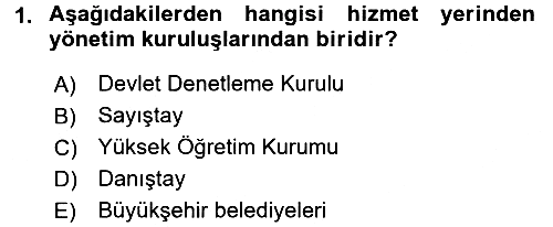 Kamu Özel Kesim Yapısı Ve İlişkileri 2016-2017 Dönem Sonu Sınavı - 1. soru