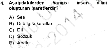 Mesleki Yazışmalar 2013-2014 Tek Ders Sınavı - 4. soru