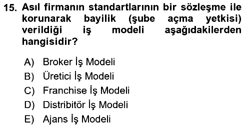Modern Büro Yönetimi 2023-2024 Dönem Sonu Sınavı - 15. soru