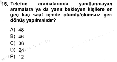 Bireyler Arası İletişim 2012-2013 Ara Sınav - 15. soru