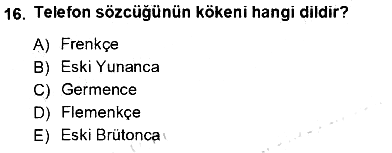 Bireyler Arası İletişim 2012-2013 Ara Sınav - 16. soru