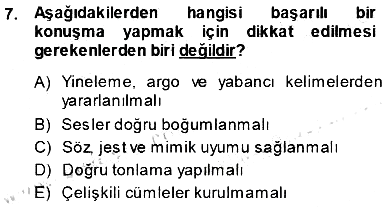Bireyler Arası İletişim 2013-2014 Ara Sınav - 7. soru