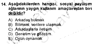 Bireyler Arası İletişim 2013-2014 Ara Sınav - 14. soru