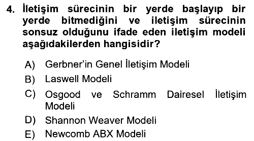 Bireyler Arası İletişim 2018-2019 Ara Sınav - 4. soru