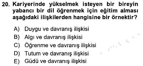 Bireyler Arası İletişim 2022-2023 Ara Sınav - 20. soru