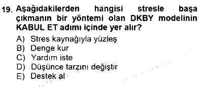 Bireyler Arası İletişim 2012-2013 Dönem Sonu Sınavı - 19. soru