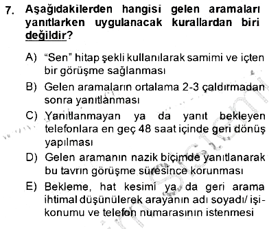 Bireyler Arası İletişim 2014-2015 Dönem Sonu Sınavı - 7. soru
