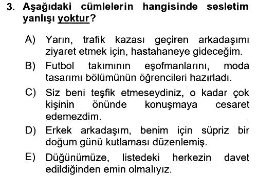 Bireyler Arası İletişim 2016-2017 Dönem Sonu Sınavı - 3. soru