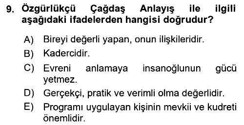 Bireyler Arası İletişim 2023-2024 Dönem Sonu Sınavı - 9. soru