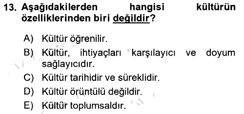 Bireyler Arası İletişim 2023-2024 Yaz Okulu Sınavı - 13. soru