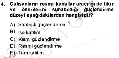 Çağrı Merkezinde Hizmet 2013-2014 Ara Sınav - 4. soru