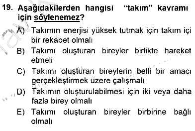 Çağrı Merkezinde Hizmet 2014-2015 Ara Sınav - 19. soru