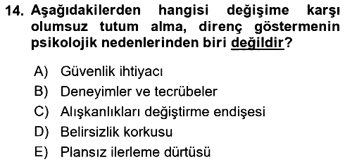 Çağrı Merkezinde Hizmet 2021-2022 Ara Sınav - 14. soru