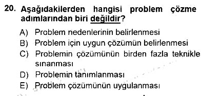Çağrı Merkezinde Hizmet 2012-2013 Dönem Sonu Sınavı - 20. soru