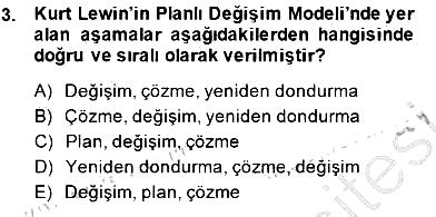 Çağrı Merkezinde Hizmet 2013-2014 Dönem Sonu Sınavı - 3. soru