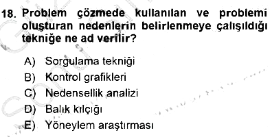 Çağrı Merkezinde Hizmet 2015-2016 Dönem Sonu Sınavı - 18. soru