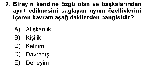 Çatışma ve Stres Yönetimi 2 2025-2026 Dönem Sonu Sınavı - 12. soru