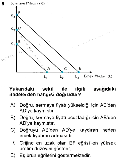 Çalışma Ekonomisi 1 2016-2017 Ara Sınav - 9. soru
