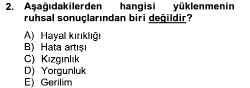 Çalışma Psikolojisi 2012-2013 Ara Sınav - 2. soru