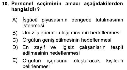 Çalışma Psikolojisi 2023-2024 Ara Sınav - 10. soru