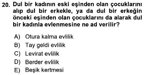 Davranış Bilimleri 1 2025-2026 Ara Sınav - 20. soru