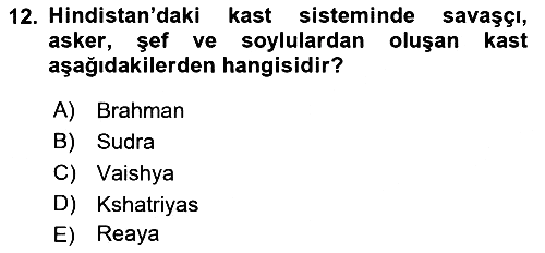 Davranış Bilimleri 1 2023-2024 Dönem Sonu Sınavı - 12. soru