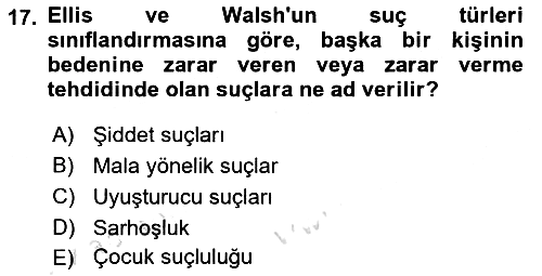 Davranış Bilimleri 1 2024-2025 Dönem Sonu Sınavı - 17. soru