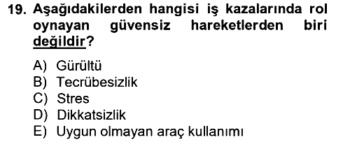 İnsan Kaynakları Yönetimi 2012-2013 Dönem Sonu Sınavı - 19. soru