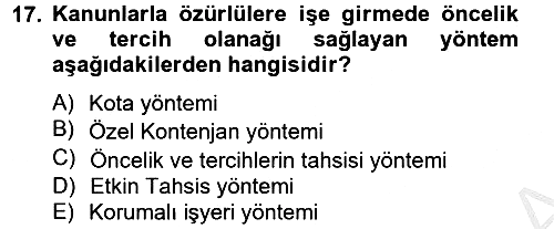 Sosyal Politika 2 2012-2013 Ara Sınav - 17. soru