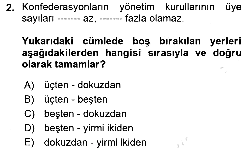 Toplu İş Hukuku 2018-2019 3 Ders Sınavı - 2. soru