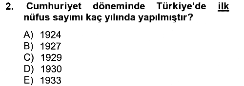 Türkiye Ekonomisi 2012-2013 Ara Sınav - 2. soru