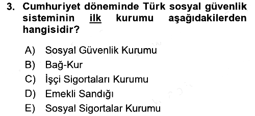 Türkiye Ekonomisi 2017-2018 Ara Sınav - 3. soru