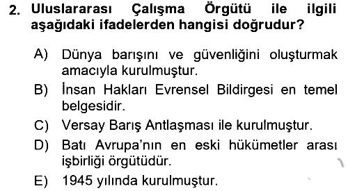 Uluslararası Sosyal Politika 2016-2017 Ara Sınav - 2. soru