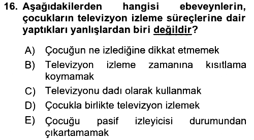 Çocuk, Bilim Ve Teknoloji 2017-2018 3 Ders Sınavı - 16. soru