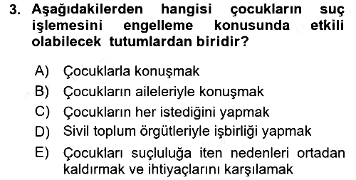 Çocuk Gelişiminde Alan Çalışmaları 2017-2018 Ara Sınav - 3. soru