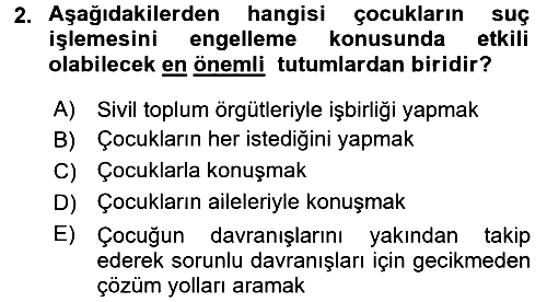 Çocuk Gelişiminde Alan Çalışmaları 2017-2018 Dönem Sonu Sınavı - 2. soru