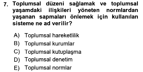 Eğitim Bilimine Giriş 2016-2017 Ara Sınav - 7. soru