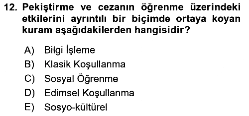 Eğitim Bilimine Giriş 2025-2026 Ara Sınav - 12. soru