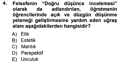 Eğitim Bilimine Giriş 2012-2013 Dönem Sonu Sınavı - 4. soru