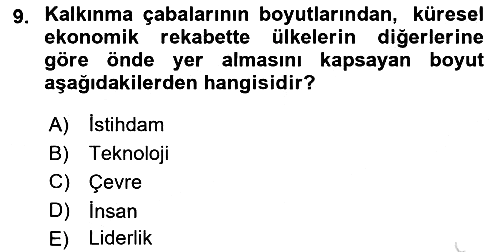 Eğitim Bilimine Giriş 2023-2024 Yaz Okulu Sınavı - 9. soru