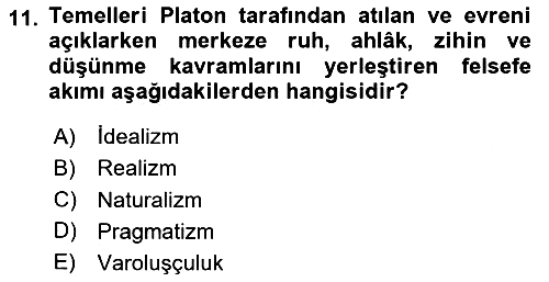 Eğitim Bilimine Giriş 2023-2024 Yaz Okulu Sınavı - 11. soru