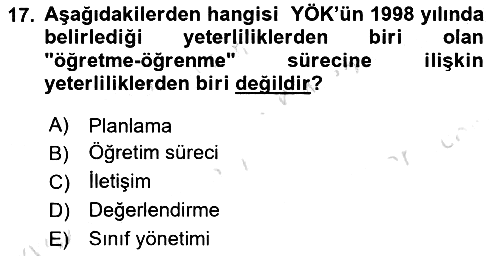 Eğitim Bilimine Giriş 2023-2024 Yaz Okulu Sınavı - 17. soru